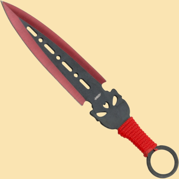 Rückenschwert mit Dolchen - rot