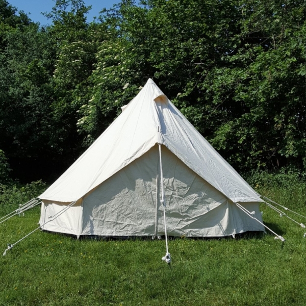 LARP Zelt Merglin - 4 m Durchmesser - naturfarben