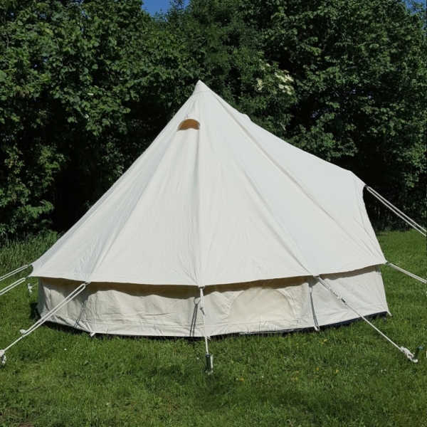 LARP Zelt Merglin - 4 m Durchmesser - naturfarben