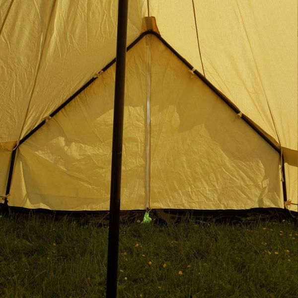 LARP Zelt Merglin - 4 m Durchmesser - naturfarben