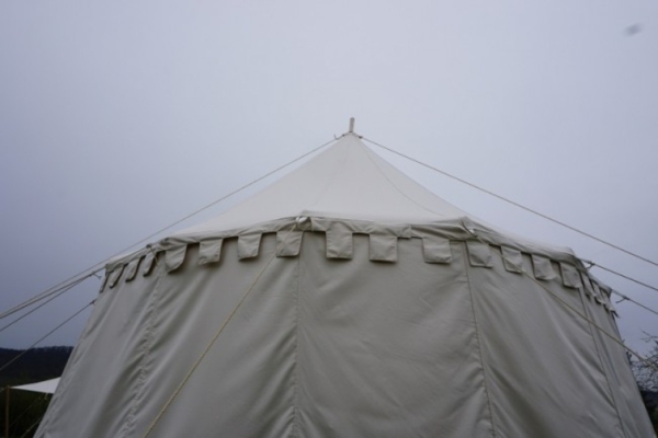 Ritterzelt Speichenradzelt 600 - natur