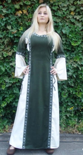 Mittelalterkleid mit Bordüre "Sophie"