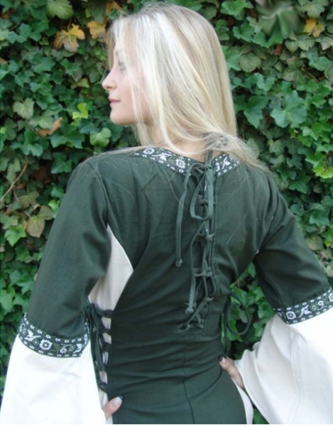 Mittelalterkleid mit Bordüre "Sophie"