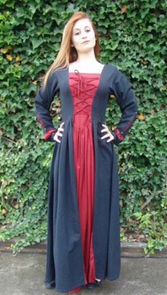 Zweifarbiges Kleid "Medusa"