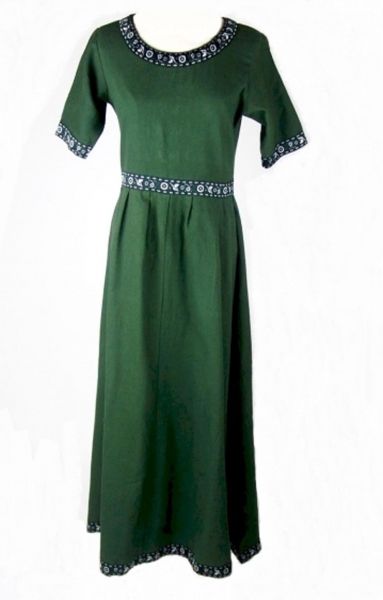 Edles Kurzarmkleid mit Bordüre "Ennlin"