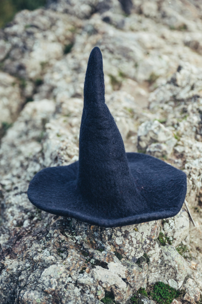 Kinder Hexenhut "Dolores" - Schwarz