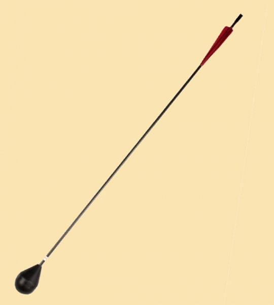 LARP-Pfeil mit Rundkopf - braun/purpurrot - ab 5 Stück