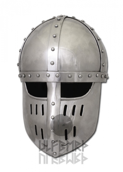 Spangenhelm mit Gesichtsplatte L