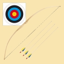 Jugendlangbogenset Rattan - beidhändig - hell