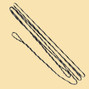 Sehne flämisch Dacron ohne Mittelwicklung  68 Zoll - Monocolor