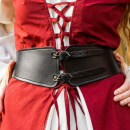 Mittelalter Miedergürtel "Hedwig" -  schwarz