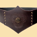 Miedergürtel "Morgaine" - Knoten -  braun