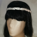 Jungfernband elfenbein mit Silber