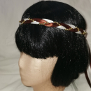 Jungfernband zweifarbig weiß-braun –Gold