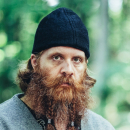 Wikingerkappe "Ari" -  schwarz