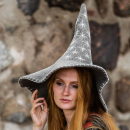 Hexenhut "Star"  -  grau