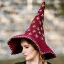 Hexenhut "Star"  -  rot