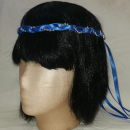 Jungfernband einfarbig – königsblau/silber