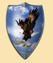 Schild Adler mit Schlange