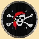 Rundschild Pirat
