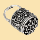 Situla - Eimer-Anhänger versilbert