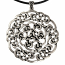 Keltischer Anhänger  "Brigid"  -  versilbert