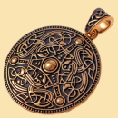 Wikinger-Anhänger im Broastil- Bronze