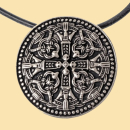 Kreuz-Amulett von Vårby - versilbert