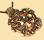 Greiftier-Amulett von Snoring- Bronze