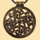 Rundes Amulett im Borrestil  - Bronze