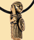 Amulett Hårby-Walküre - klein- Bronze