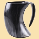 Grosser Trinkbecher / Bierkrug aus Horn