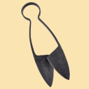 Bügelschere mit Ledertasche -  mittelgroß