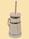 Butterfass, 5 Liter aus Holz 19 cm