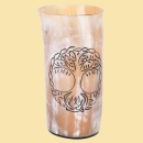 Trinkbecher aus Horn - Yggdrasil