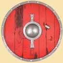 LARP Wikinger Schild Skjaldar -  rot -  60 cm