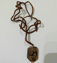Kette mit Anhänger aus Holz und Harz - 9