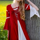Kleid mit Trompetenärmeln "Larissa"