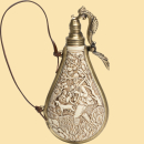 Pulverflasche mit Jagdmotiv