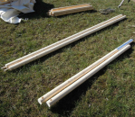 Stangenpaket für Keilzelt 4,5 m x 3 m