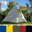 Cowboyzelt, Pyramidenzelt ca. 5,00 m x 5,00 m - farbig