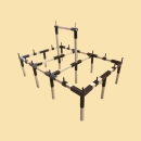 Rahmen: Ritterzelt 4x6 ohne Mittelmast und Vordachstangen